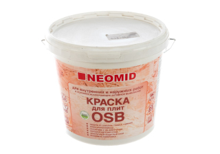 Краска акриловая NEOMID для плит OSB влагостойкая матовая бесцветный 7 кг